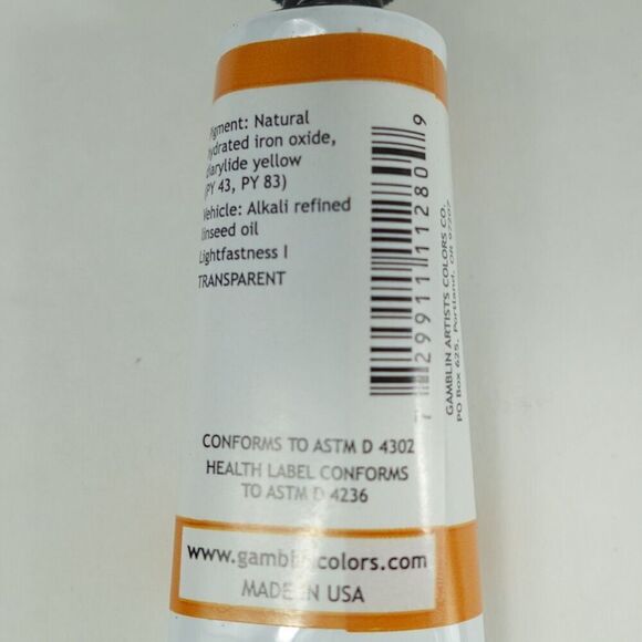 Gamblin Artist Oil Colors Gold Ochre 37ml Series 2 - Picture 4 of 4